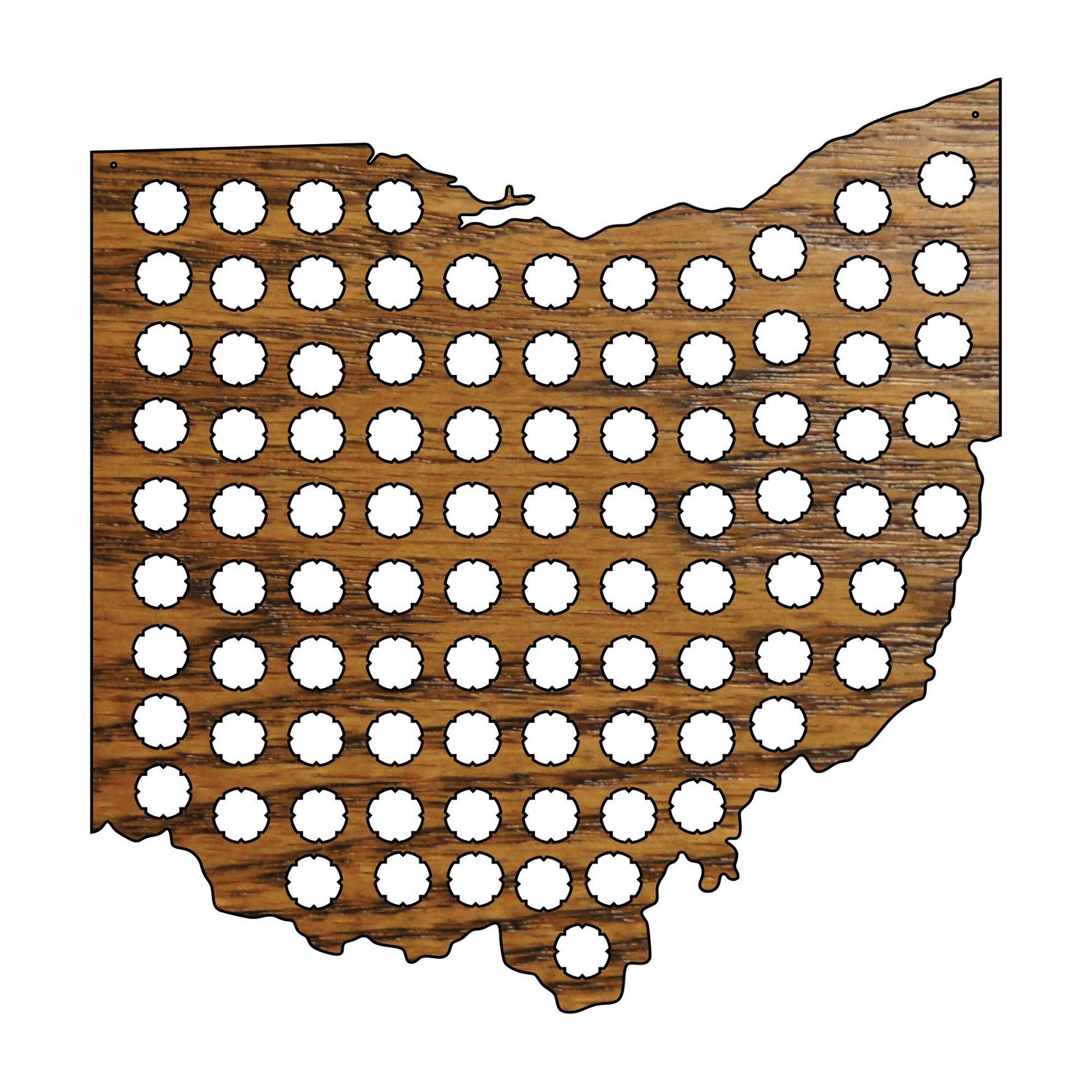 Bottle Cap State Maps