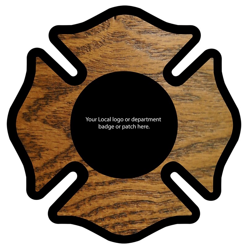 Barrel Head - Fire Maltese Cross 24&quot; Barrel Head