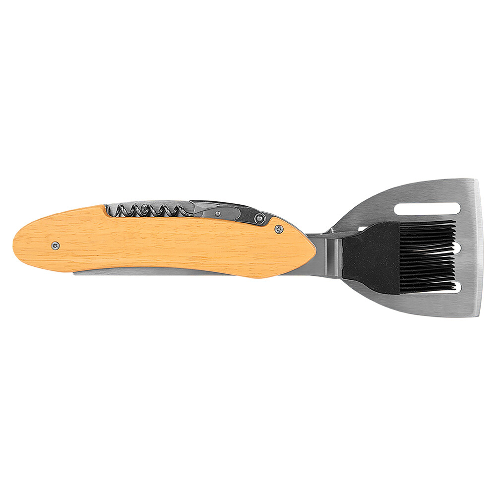 BBQ Tools - Wood 5-in-1 BBQ Tool
