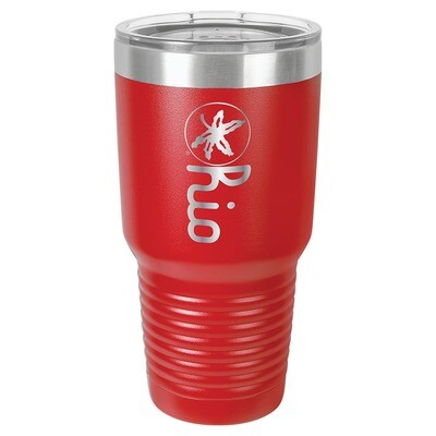 Ohio State Script Ohio Logo - Red 30oz Beverage Tumbler with Lid