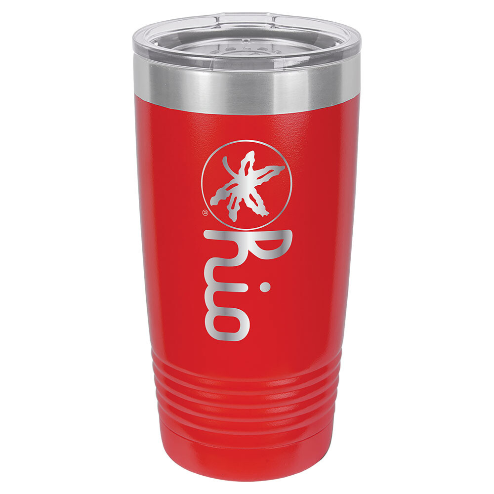 Ohio State Script Ohio Logo - Red 20oz Beverage Tumbler with Lid