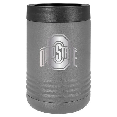 Ohio State Athletic Logo - Gray Stainless Steel Beverage Holder