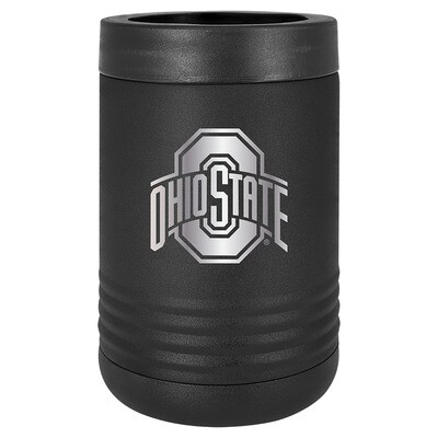 Ohio State Athletic Logo - Black Stainless Steel Beverage Holder