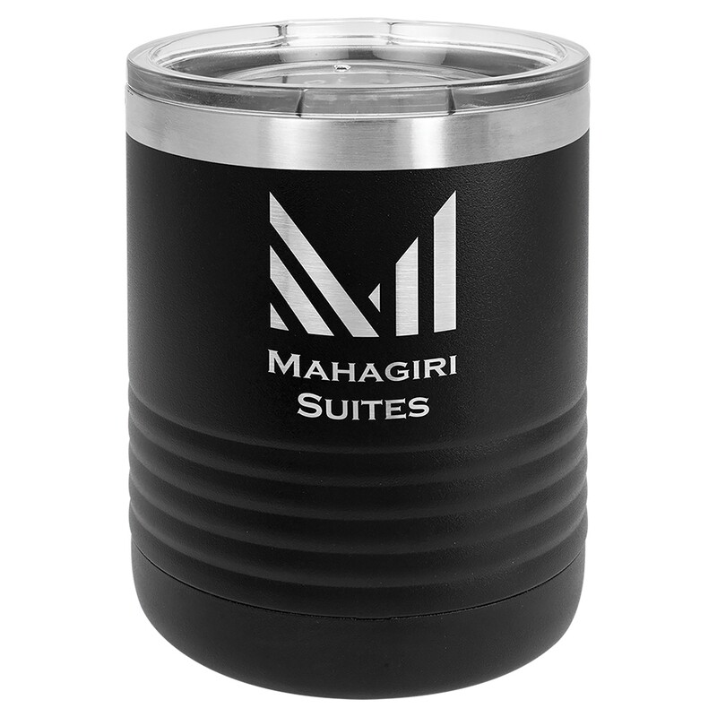 Beverage Tumblers - 10oz  Black Beverage Tumbler with Lid