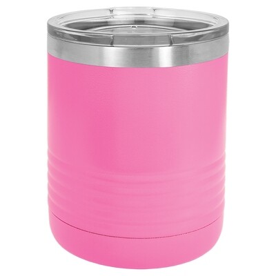 Beverage Tumblers - 10oz  Pink Beverage Tumbler with Lid