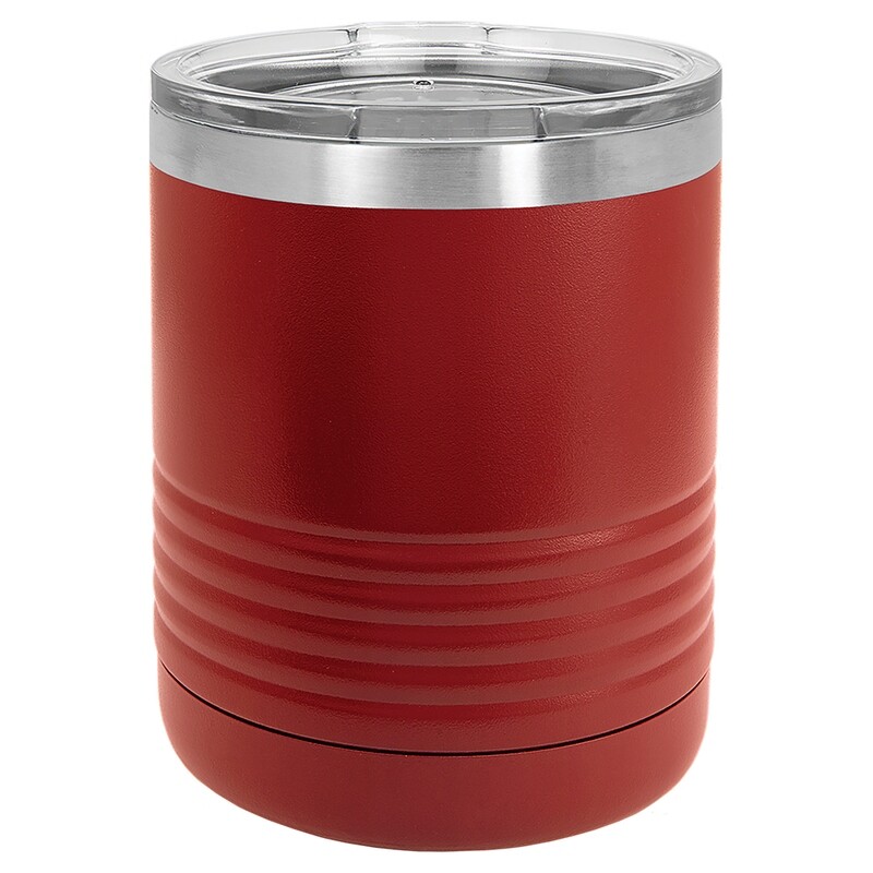 Beverage Tumblers - 10oz  Maroon Beverage Tumbler with Lid