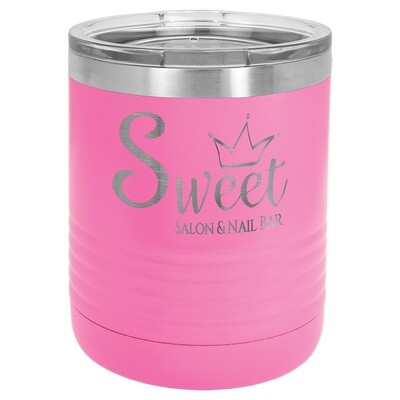 Beverage Tumblers - 10oz  Pink Beverage Tumbler with Lid