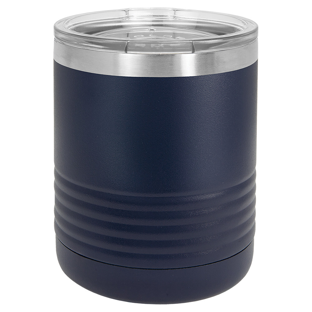 Beverage Tumblers - 10oz  Navy Blue Beverage Tumbler with Lid