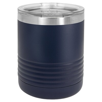 Beverage Tumblers - 10oz  Navy Blue Beverage Tumbler with Lid