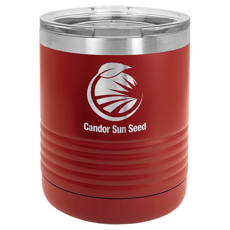 Beverage Tumblers - 10oz  Maroon Beverage Tumbler with Lid