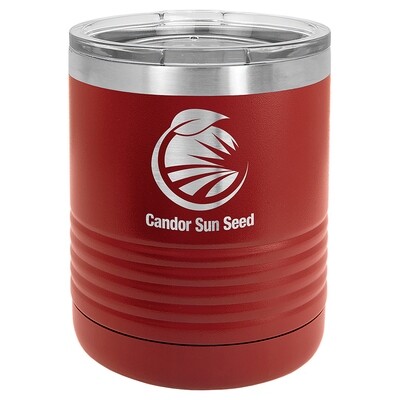 Beverage Tumblers - 10oz  Maroon Beverage Tumbler with Lid