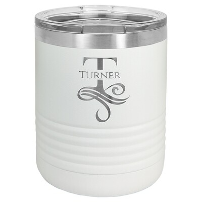 Beverage Tumblers - 10oz  White Beverage Tumbler with Lid