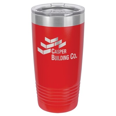 Beverage Tumblers - 20oz  Red Tumbler with Lid