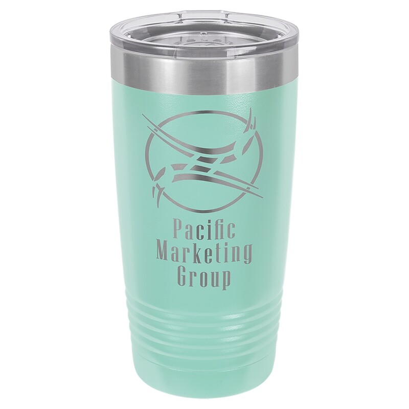 Beverage Tumblers - 20oz  Teal Tumbler with Lid