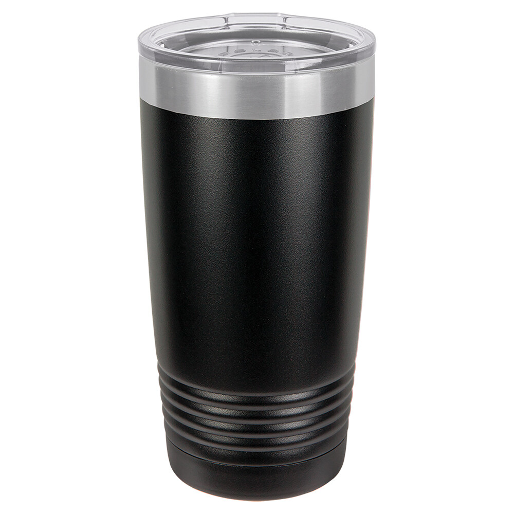 Beverage Tumblers - 20oz  Black Tumbler with Lid