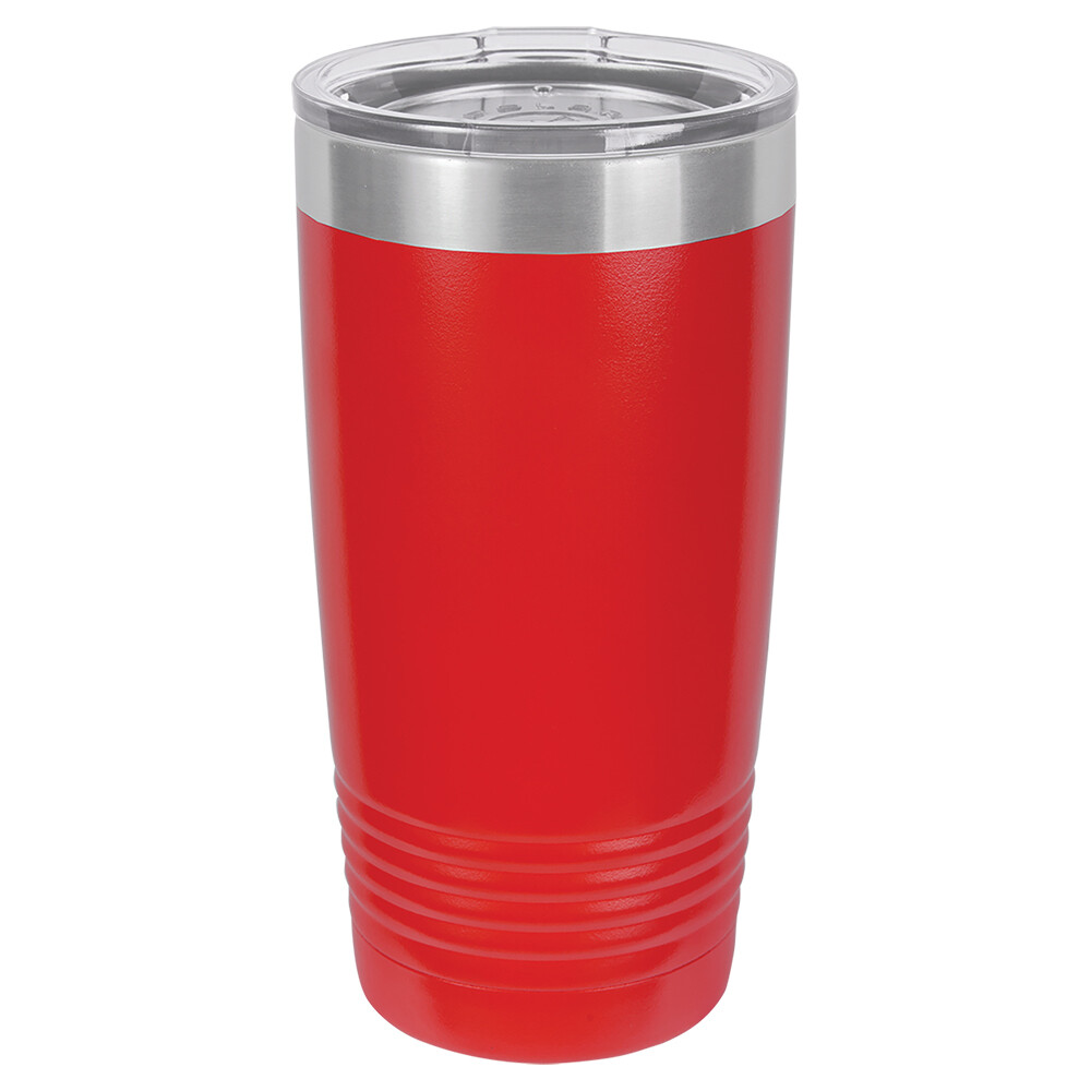 Beverage Tumblers - 20oz  Red Tumbler with Lid