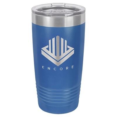 Beverage Tumblers - 20oz  Royal BlueTumbler with Lid