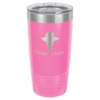 Beverage Tumblers - 20oz  Pink Tumbler with Lid
