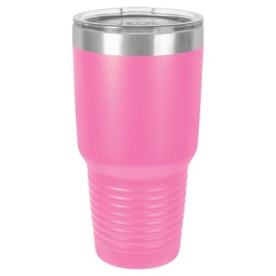 Beverage Tumblers - 30oz  Pink Tumbler with Lid