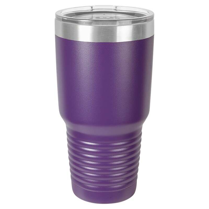 Beverage Tumblers - 30oz Purple Tumbler with Lid Beverage Tumblers - 30oz Purple Tumbler with Lid