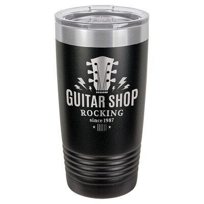 Beverage Tumblers - 20oz  Black Tumbler with Lid