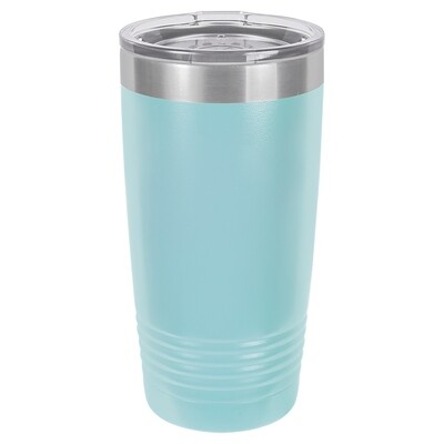 Beverage Tumblers - 20oz  Light Blue Tumbler with Lid