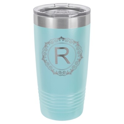 Beverage Tumblers - 20oz  Light Blue Tumbler with Lid
