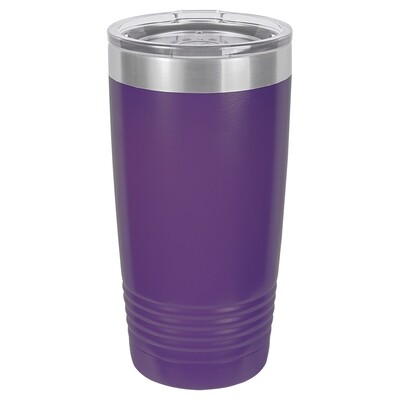 Beverage Tumblers - 20oz Purple Tumbler with Lid