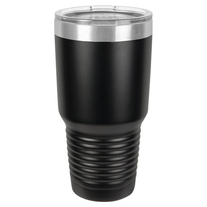 Beverage Tumblers - 30oz  Black Tumbler with Lid