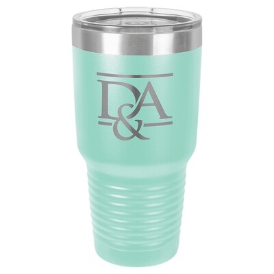 Beverage Tumblers - 30oz  Teal Tumbler with Lid