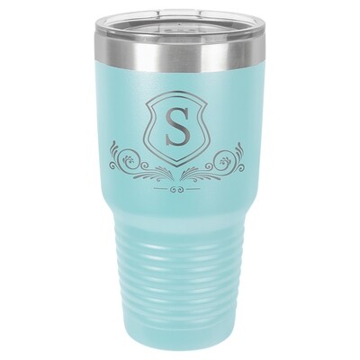Beverage Tumblers - 30oz  Light Blue Tumbler with Lid