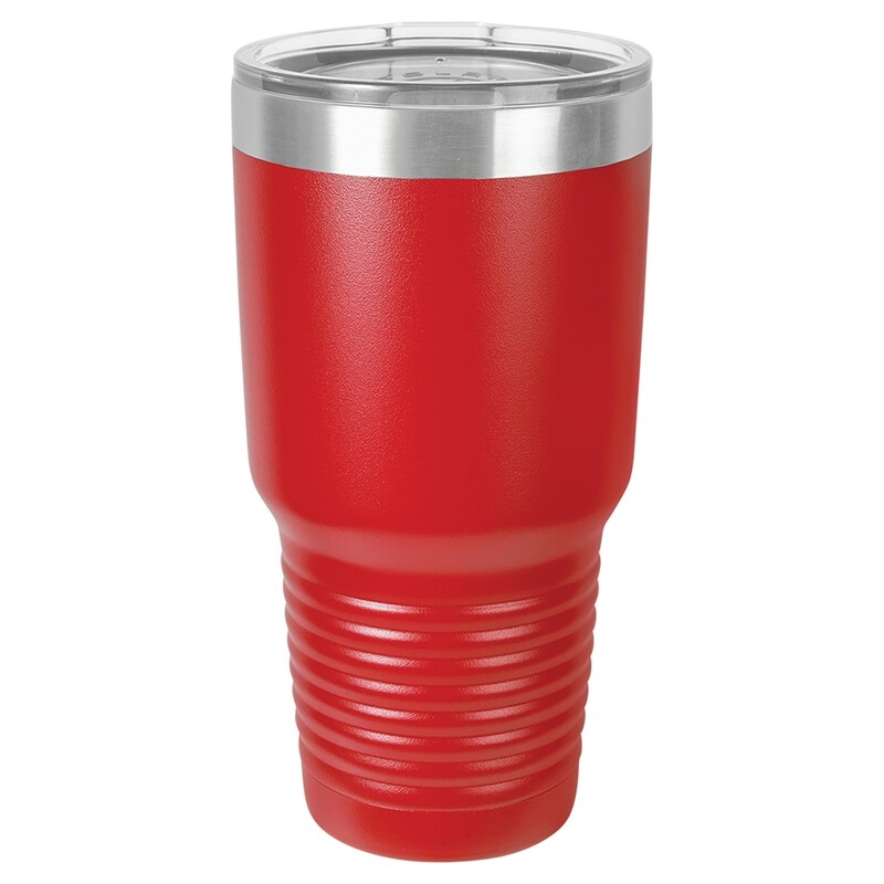 Beverage Tumblers - 30oz Red Tumbler with Lid Beverage Tumblers - 30oz Red Tumbler with Lid
