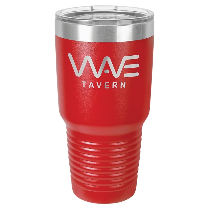 Beverage Tumblers - 30oz  Red Tumbler with Lid