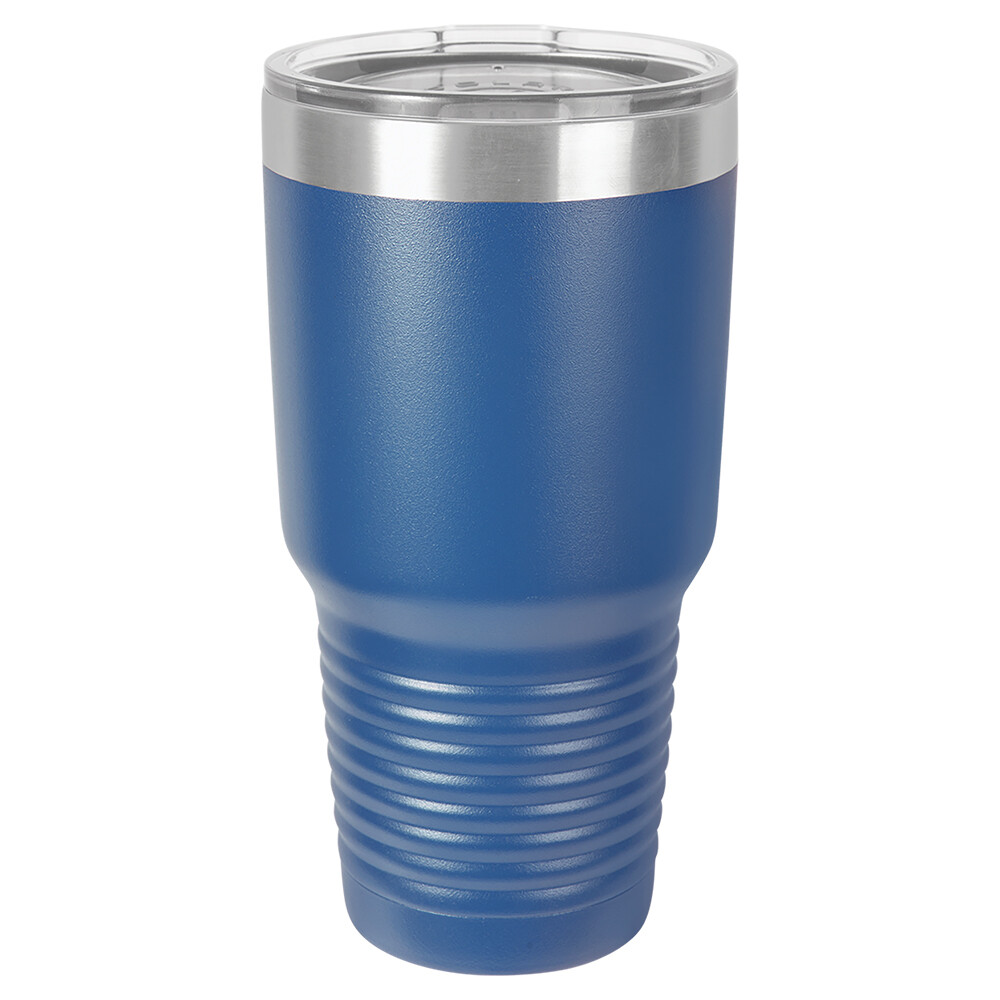 Beverage Tumblers - 30oz  Royal Blue Tumbler with Lid