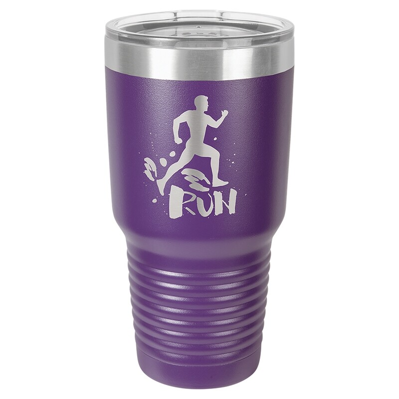 Beverage Tumblers - 30oz Purple Tumbler with Lid