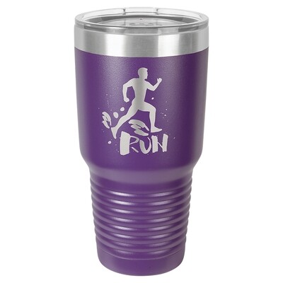 Beverage Tumblers - 30oz Purple Tumbler with Lid