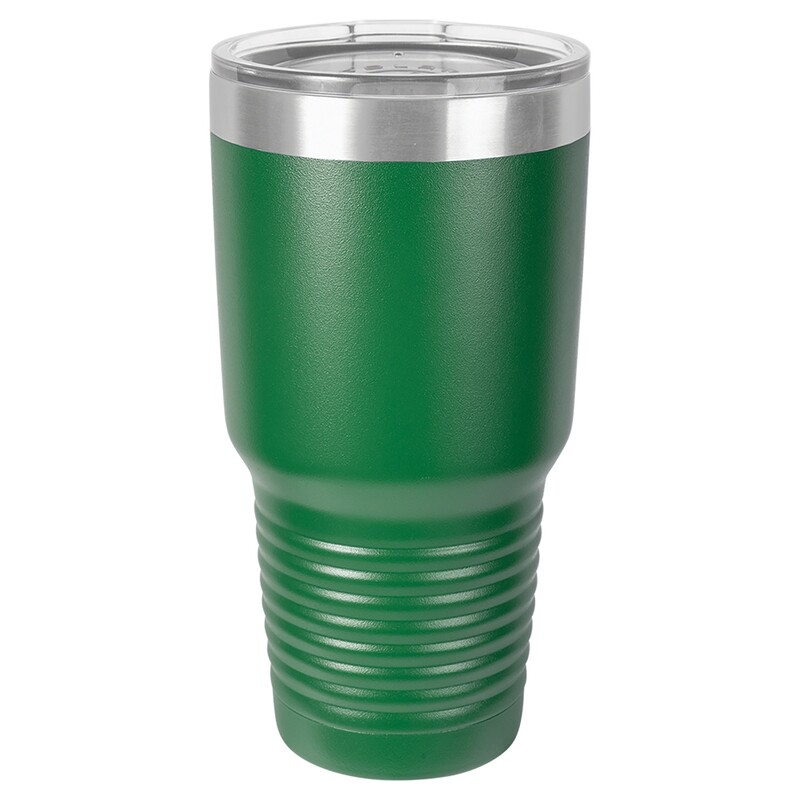 Beverage Tumblers - 30oz Green Tumbler with Lid Beverage Tumblers - 30oz Green Tumbler with Lid