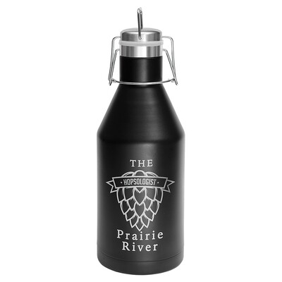 Beverage Tumblers - 64oz Beverage Growler with Locking Lid