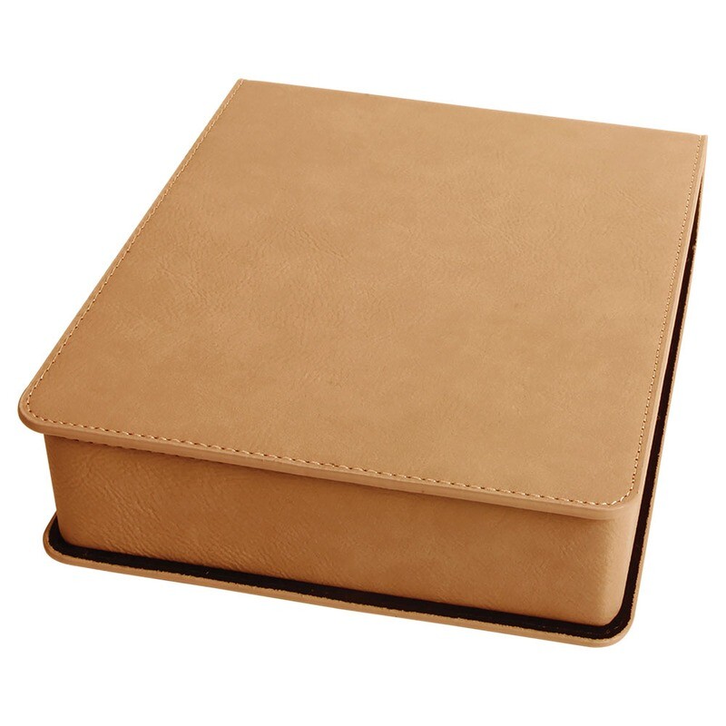 Beer &amp; Wine Gifts - Light Brown Leatherette 3-Piece Wine Tool Gift Set