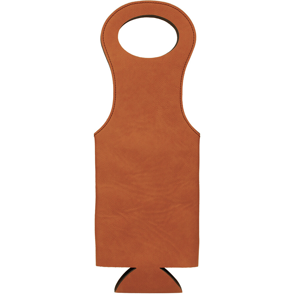 Beer &amp; Wine Gifts - Rawhide Leatherette Wine Bag