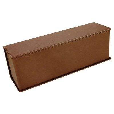 Beer &amp; Wine Gifts - Dark Brown Leatherette Wine Box with Tools