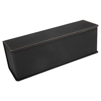Beer &amp; Wine Gifts - Black with Gold Leatherette Wine Box with Tools
