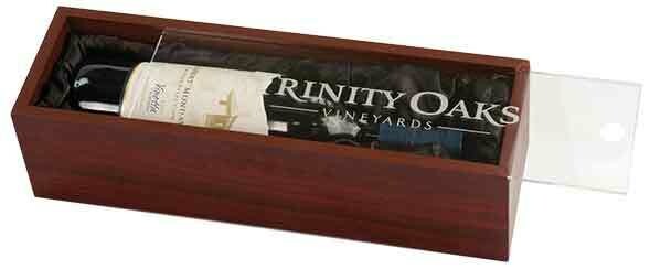 Beer &amp; Wine Gifts - Wine Box with Clear Acrylic Lid