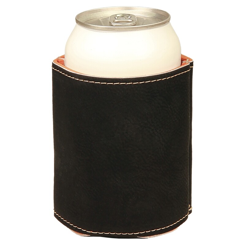 Beverage Holders - Black with Gold Leatherette