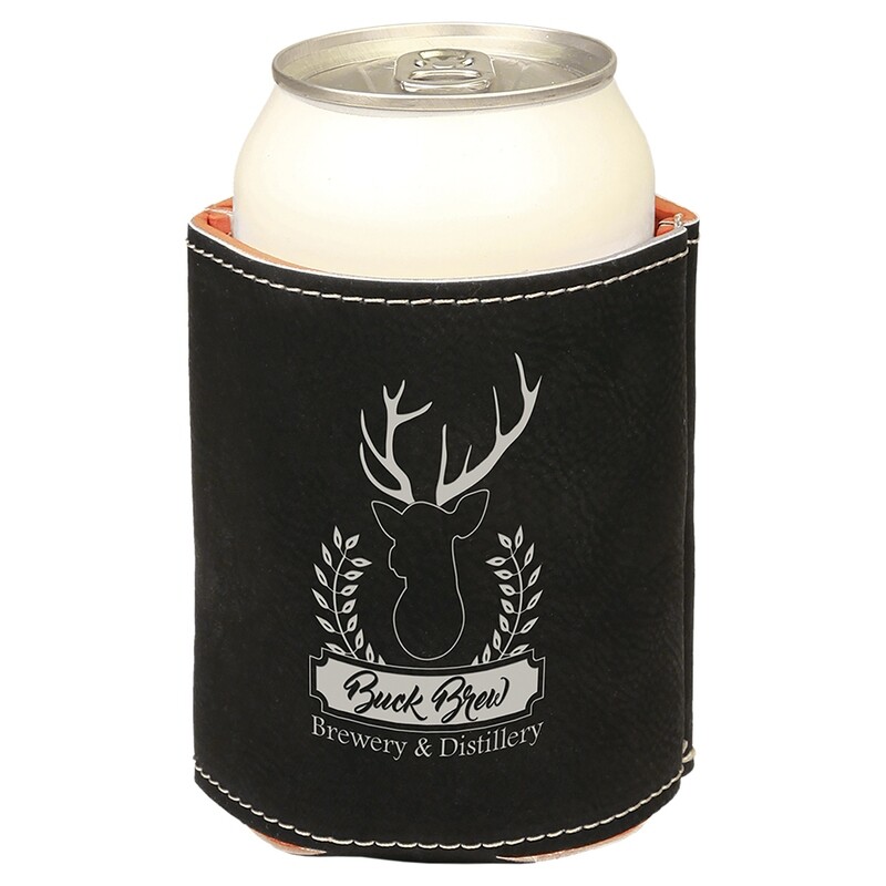 Beverage Holders - Black with Silver Leatherette