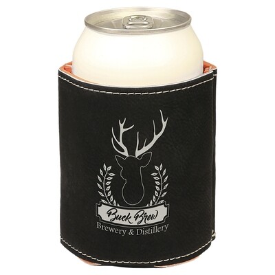 Beverage Holders - Black with Silver Leatherette
