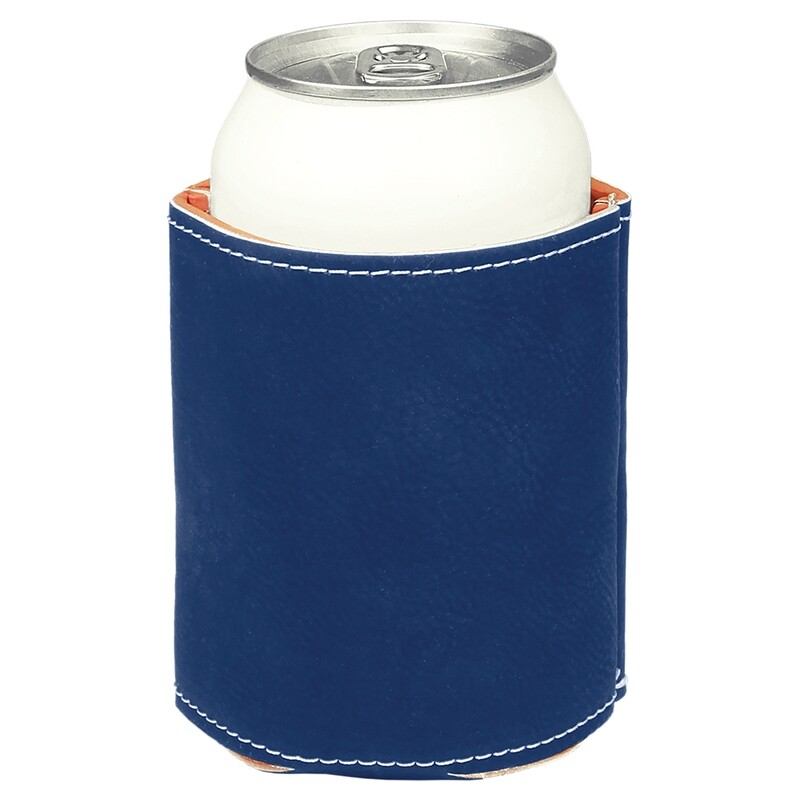 Beverage Holders - Royal Blue with Silver Leatherette