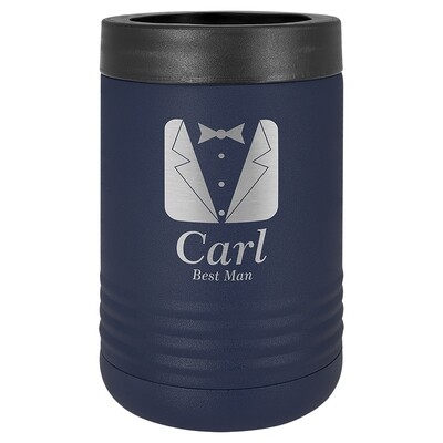 Beverage Holders -Navy Blue Stainless Steel