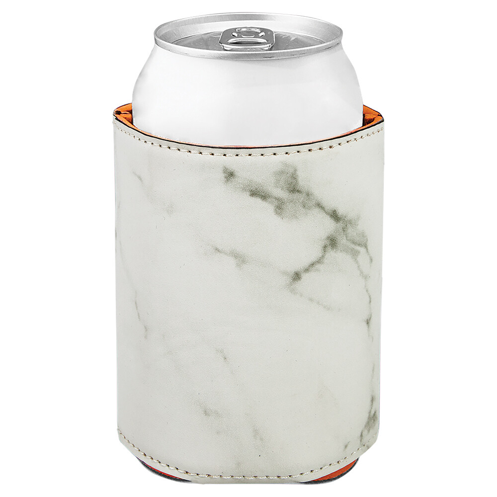 Beverage Holders - White Marble Leatherette