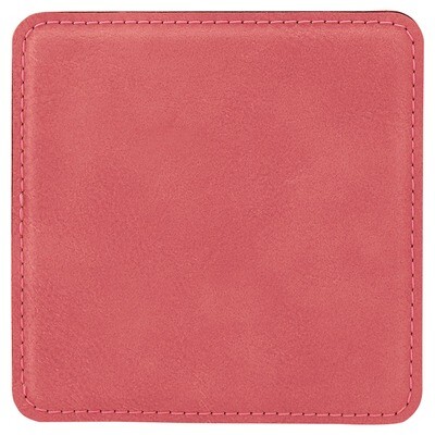 Coasters - Pink Square Leatherette Coaster Set